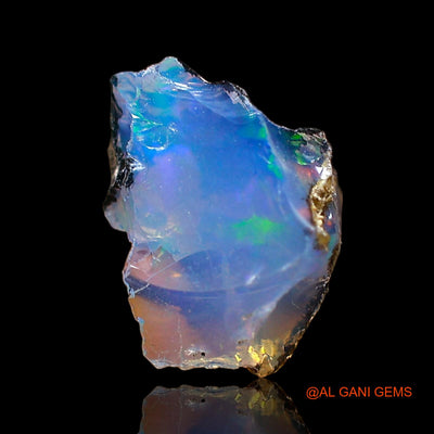 3.00 Cts Natural Ethiopian Fire Opal Loose Gemstone Fancy Rough 9x8x8 mm E-638