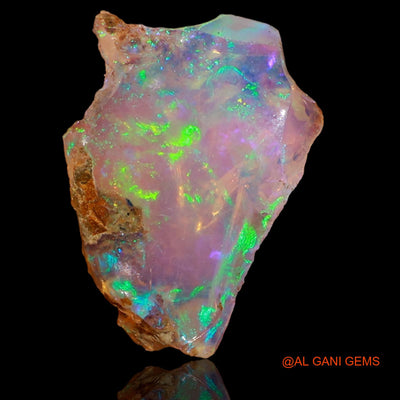 2.00 Cts Natural Ethiopian Fire Opal Loose Gemstone Fancy Rough 15x10x4 mm E-63