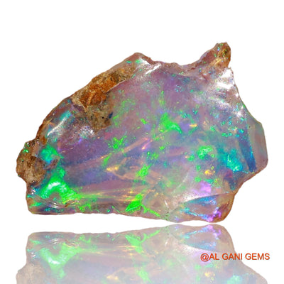 2.00 Cts Natural Ethiopian Fire Opal Loose Gemstone Fancy Rough 15x10x4 mm E-63
