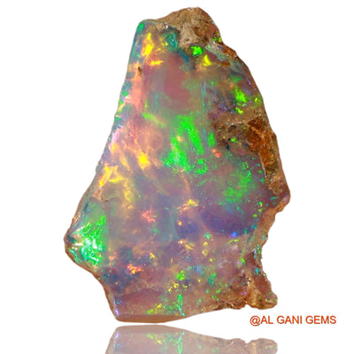 2.00 Cts Natural Ethiopian Fire Opal Loose Gemstone Fancy Rough 15x10x4 mm E-63