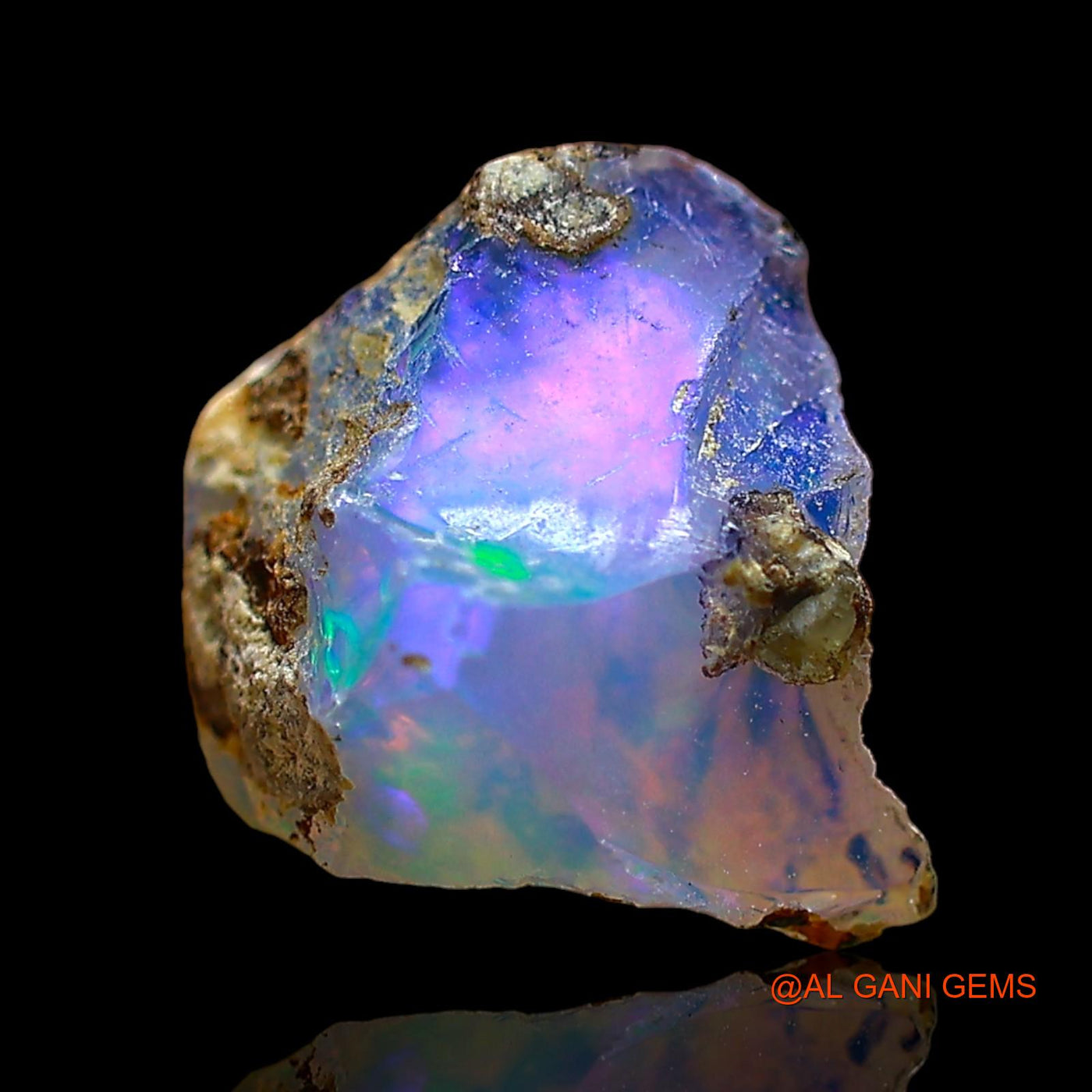Natural Untreated Fire Opal Loose Gemstone Fancy Rough From Ethiopia 2.00 Cts 10x7x7 mm E-641