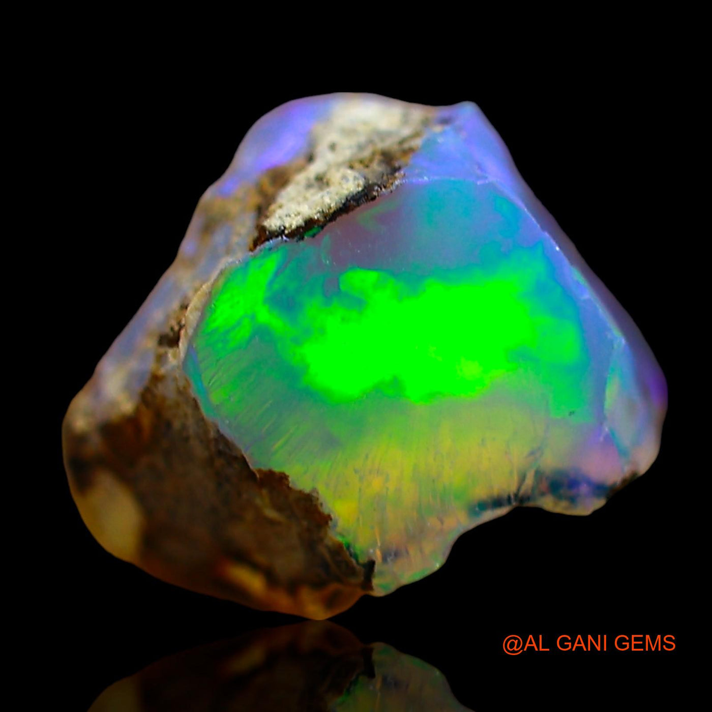 Natural Untreated Fire Opal Loose Gemstone Fancy Rough From Ethiopia 2.00 Cts 10x7x7 mm E-641