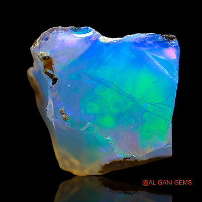 Natural Untreated Fire Opal Loose Gemstone Fancy Rough From Ethiopia 2.00 Cts 10x7x7 mm E-641