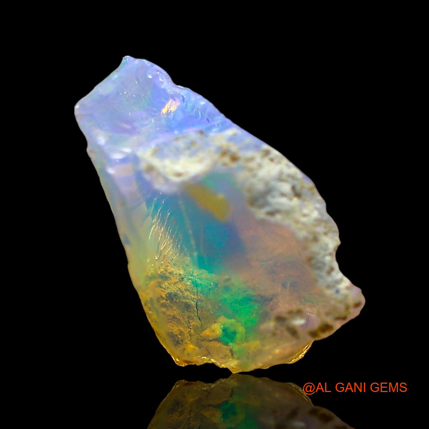 1.00 Cts Natural Ethiopian Fire Opal Fancy Rough Loose Gemstone For Jewelry 11x6x5 mm E-642