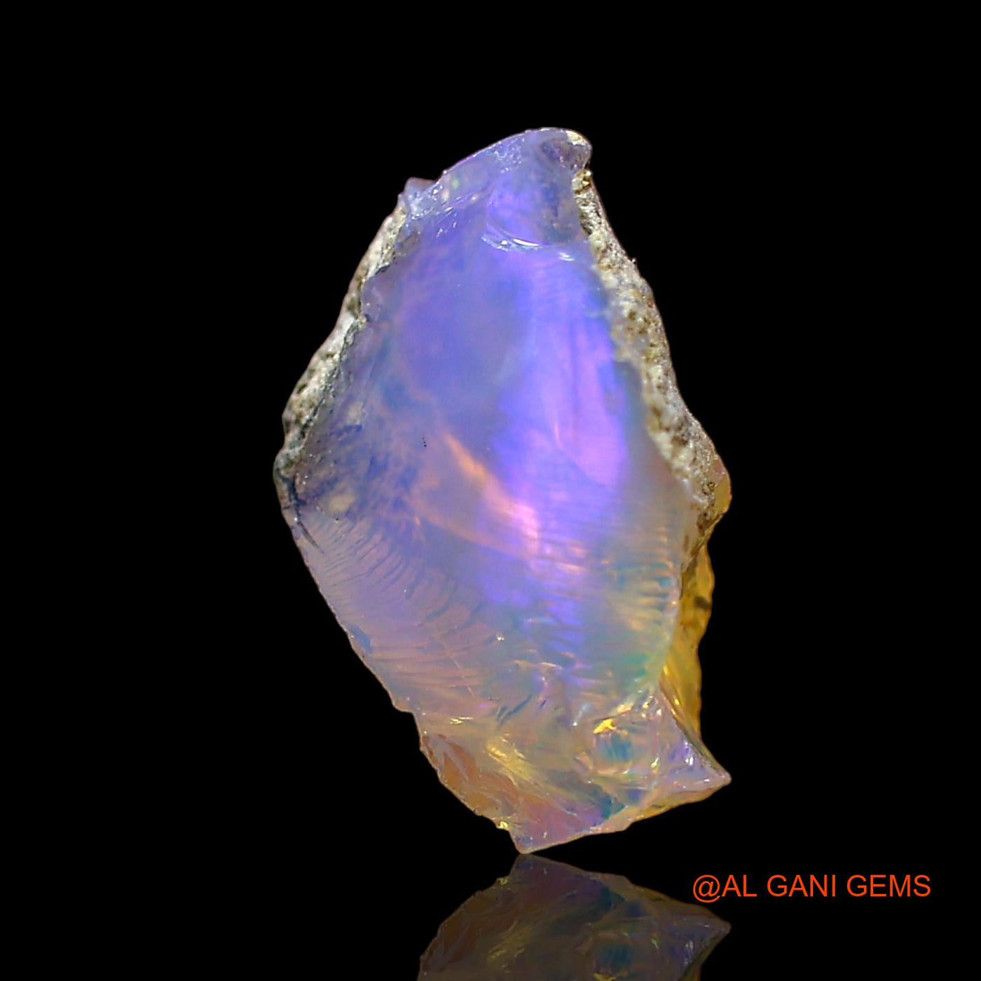 1.00 Cts Natural Ethiopian Fire Opal Fancy Rough Loose Gemstone For Jewelry 11x6x5 mm E-642