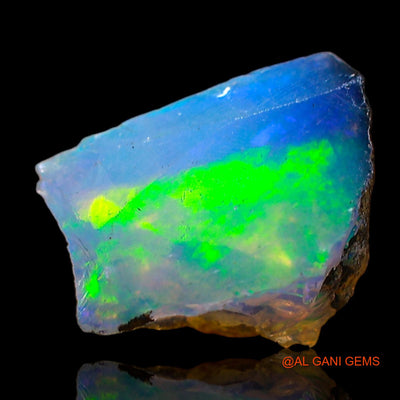 Natural Fire Opal Gemstone 1.00 Cts Loose Fancy Rough From Ethiopia 10x7x6 mm E-643