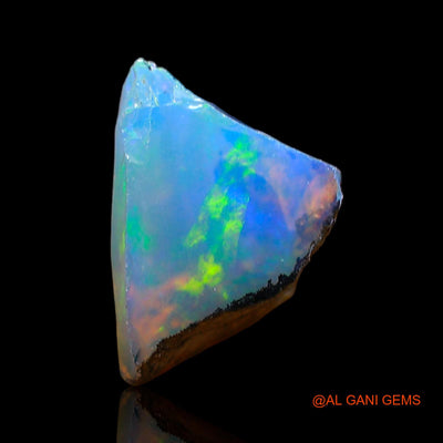 Natural Fire Opal Gemstone 1.00 Cts Loose Fancy Rough From Ethiopia 10x7x6 mm E-643