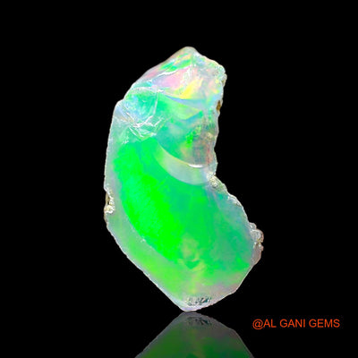 1.00 Cts Natural Ethiopian Fire Opal Loose Gemstone Fancy Rough 10x8x5 mm E-644