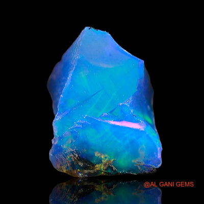 Natural Fire Opal Gemstone 1.00 Cts Loose Fancy Rough From Ethiopia 8x7x7 mm E-645