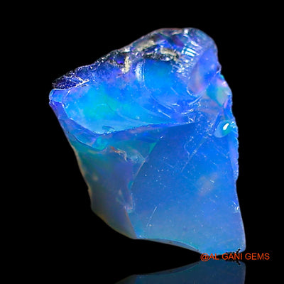 Natural Fire Opal Gemstone 1.00 Cts Loose Fancy Rough From Ethiopia 8x7x7 mm E-645