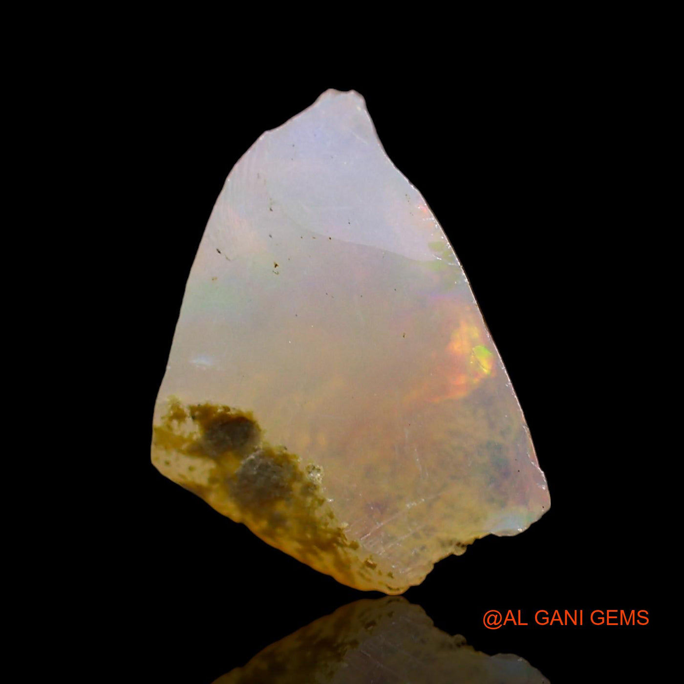 1.00 Cts Unheated Ethiopian Fire Opal Loose Gemstone Fancy Rough Natural 11x7x5 mm E-646