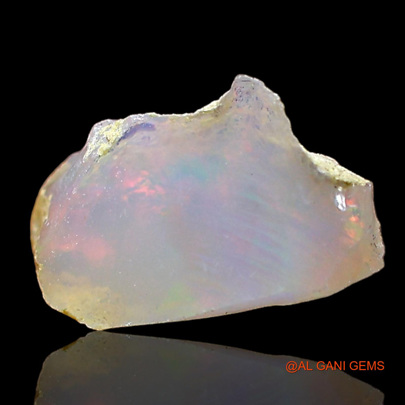 1.00 Cts Unheated Ethiopian Fire Opal Loose Gemstone Fancy Rough Natural 11x7x5 mm E-646