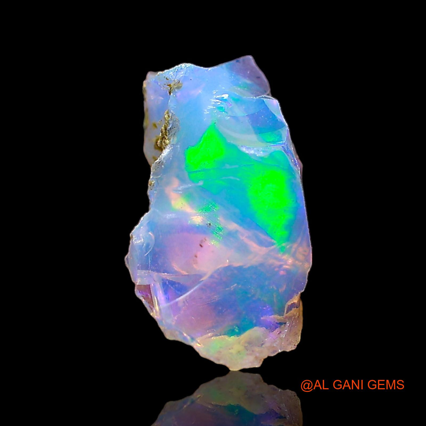 1.00 Cts Natural Ethiopian Fire Opal Loose Gemstone Fancy Rough 11x6x5 mm E-647