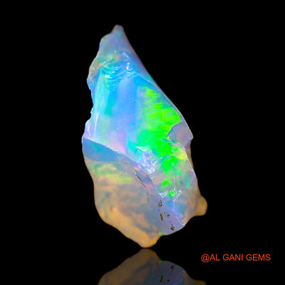1.00 Cts Natural Ethiopian Fire Opal Loose Gemstone Fancy Rough 11x6x5 mm E-647