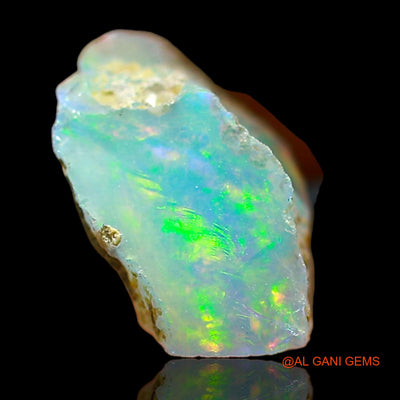 Natural Fire Opal Gemstone 1.00 Cts Loose Fancy Rough From Ethiopia 10x9x5 mm E-648