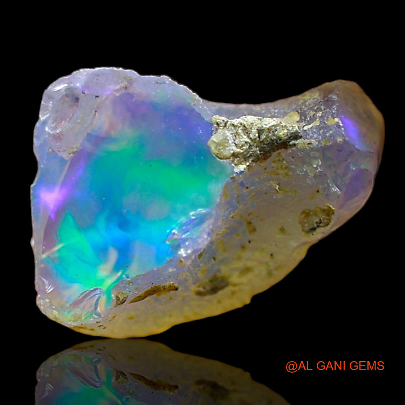 1.00 Cts Natural Ethiopian Fire Opal Fancy Rough Loose Gemstone For Jewelry 10x6x7 mm E-649