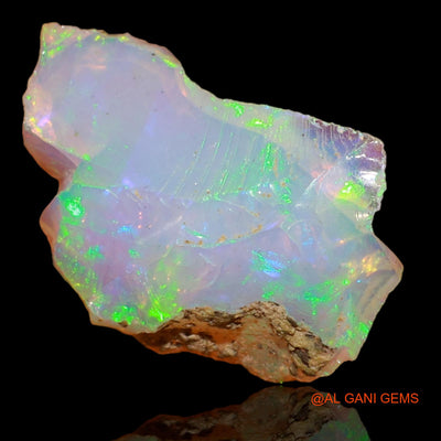 Natural Untreated Fire Opal Loose Gemstone Fancy Rough From Ethiopia 3.00 Cts 17x11x4 mm E-64