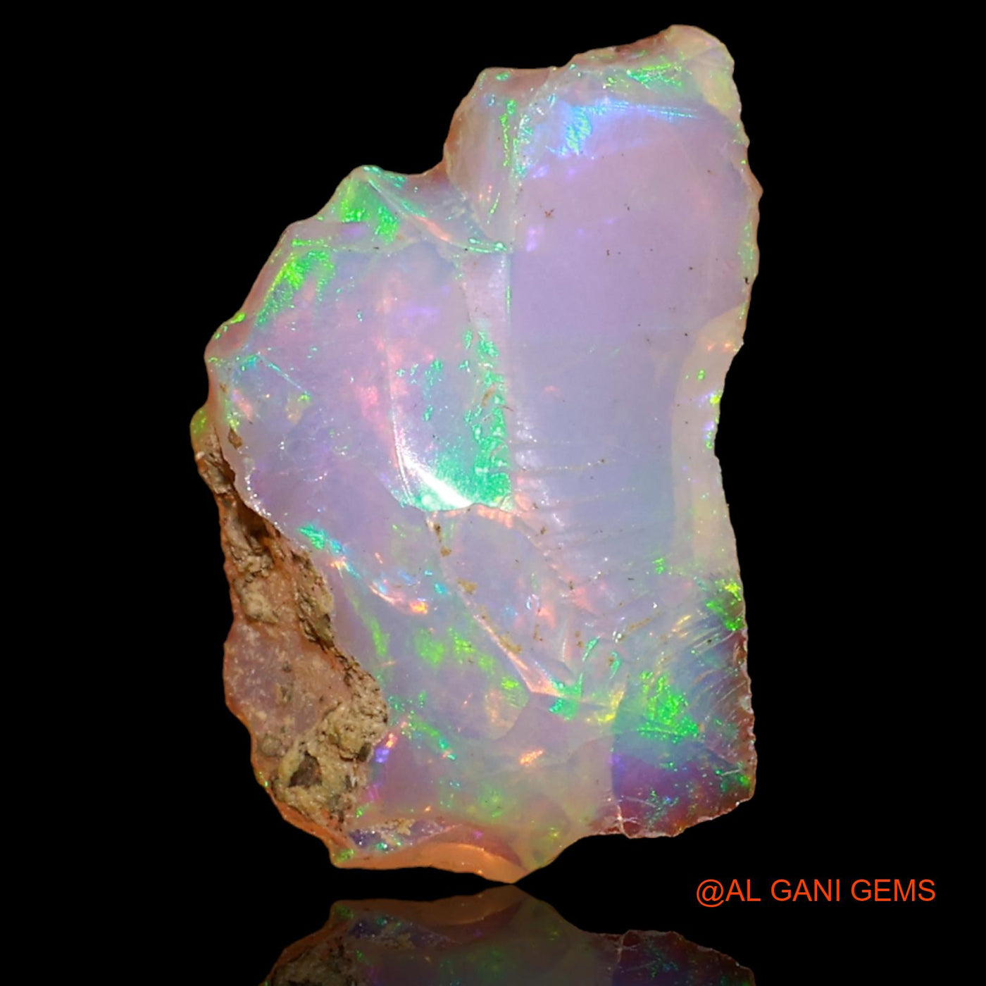 Natural Untreated Fire Opal Loose Gemstone Fancy Rough From Ethiopia 3.00 Cts 17x11x4 mm E-64