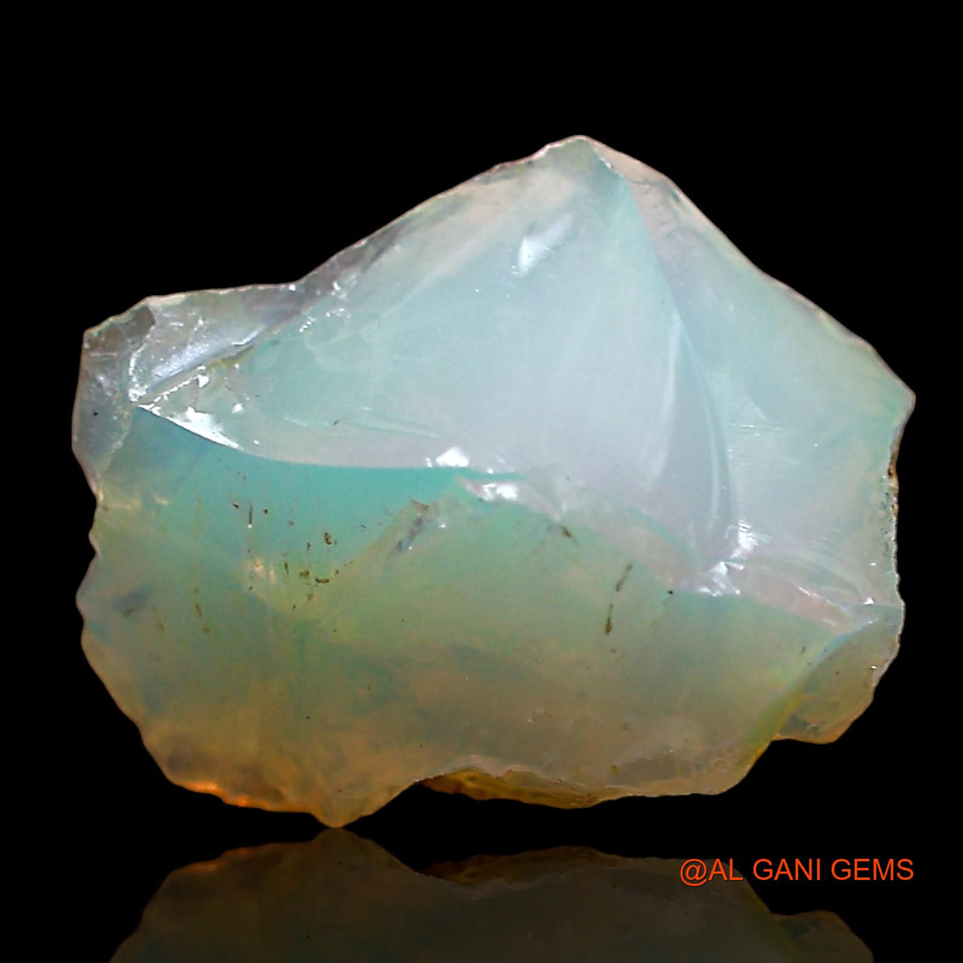 1.00 Cts Natural Ethiopian Fire Opal Loose Gemstone Fancy Rough 10x8x5 mm E-650