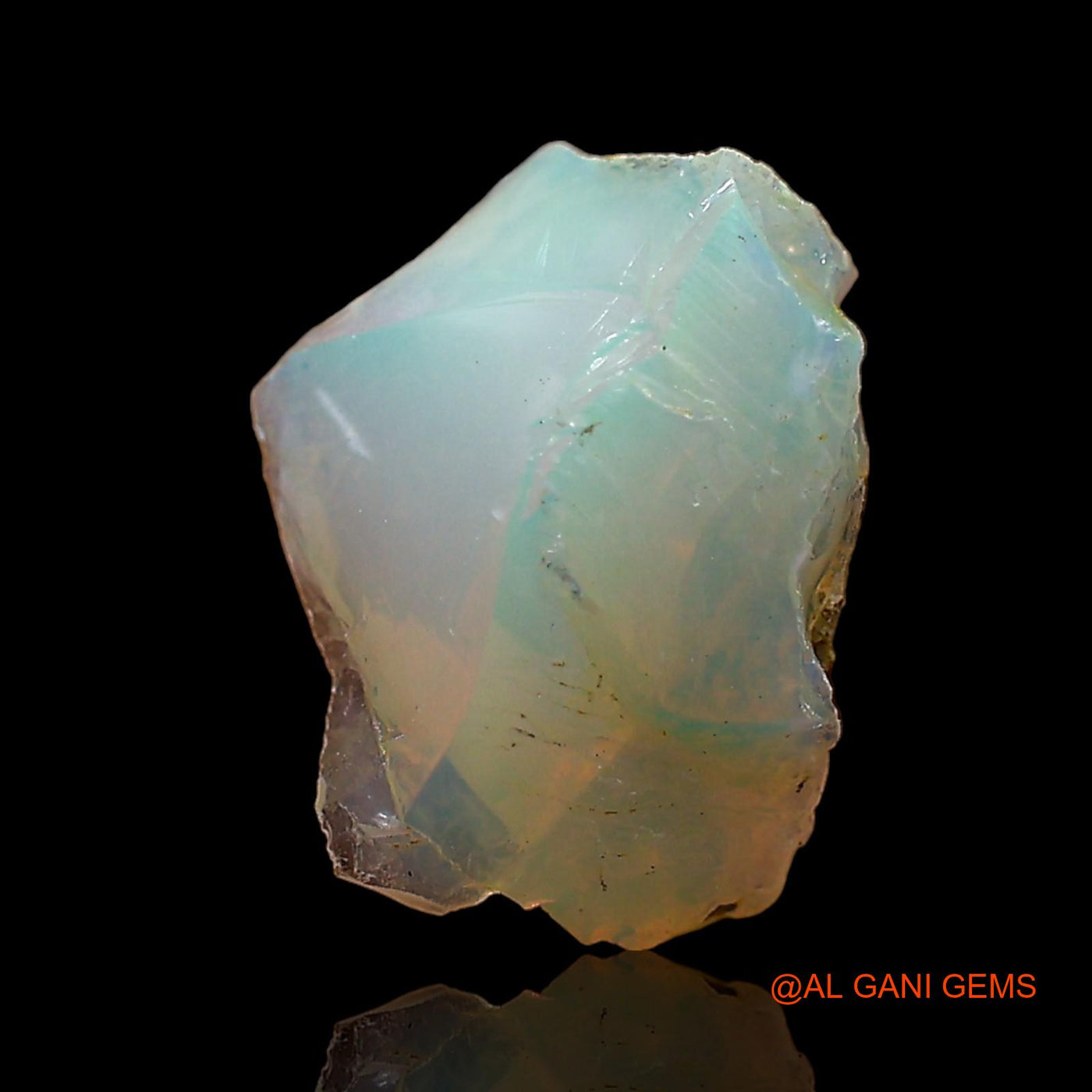 1.00 Cts Natural Ethiopian Fire Opal Loose Gemstone Fancy Rough 10x8x5 mm E-650