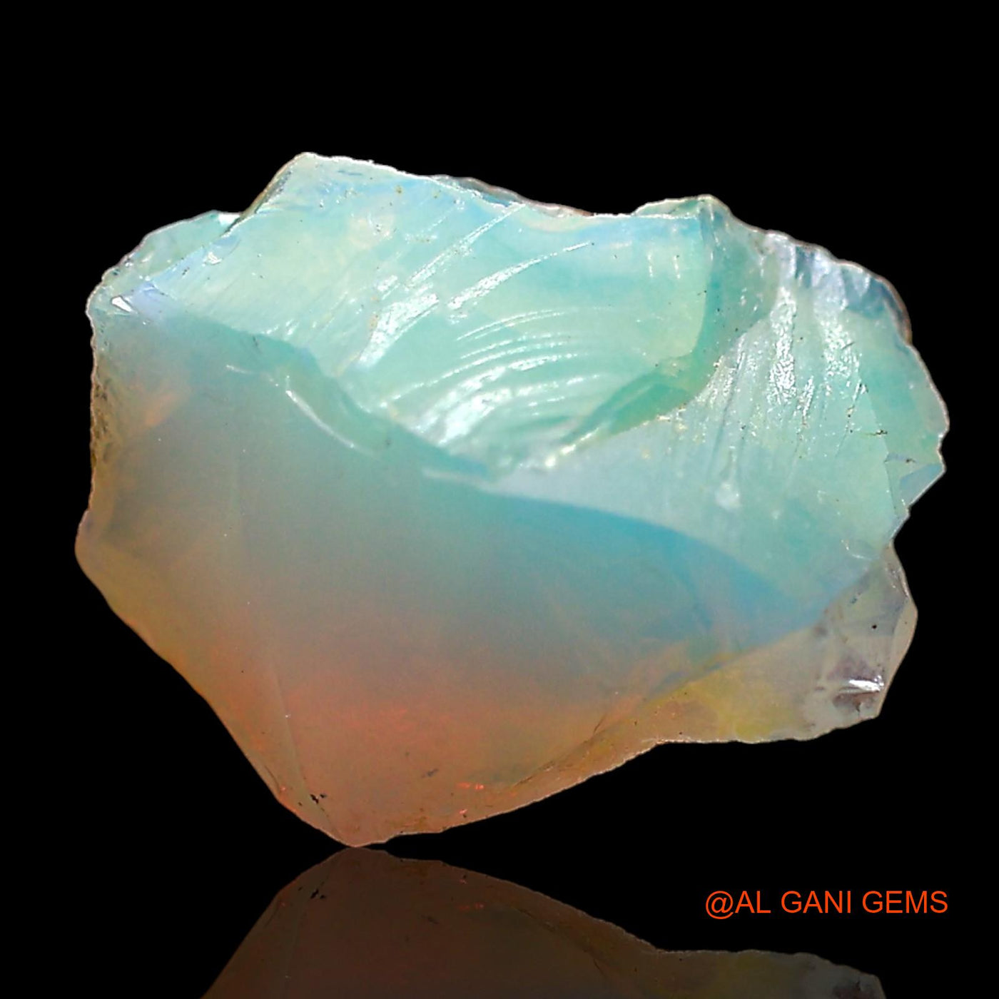 1.00 Cts Natural Ethiopian Fire Opal Loose Gemstone Fancy Rough 10x8x5 mm E-650