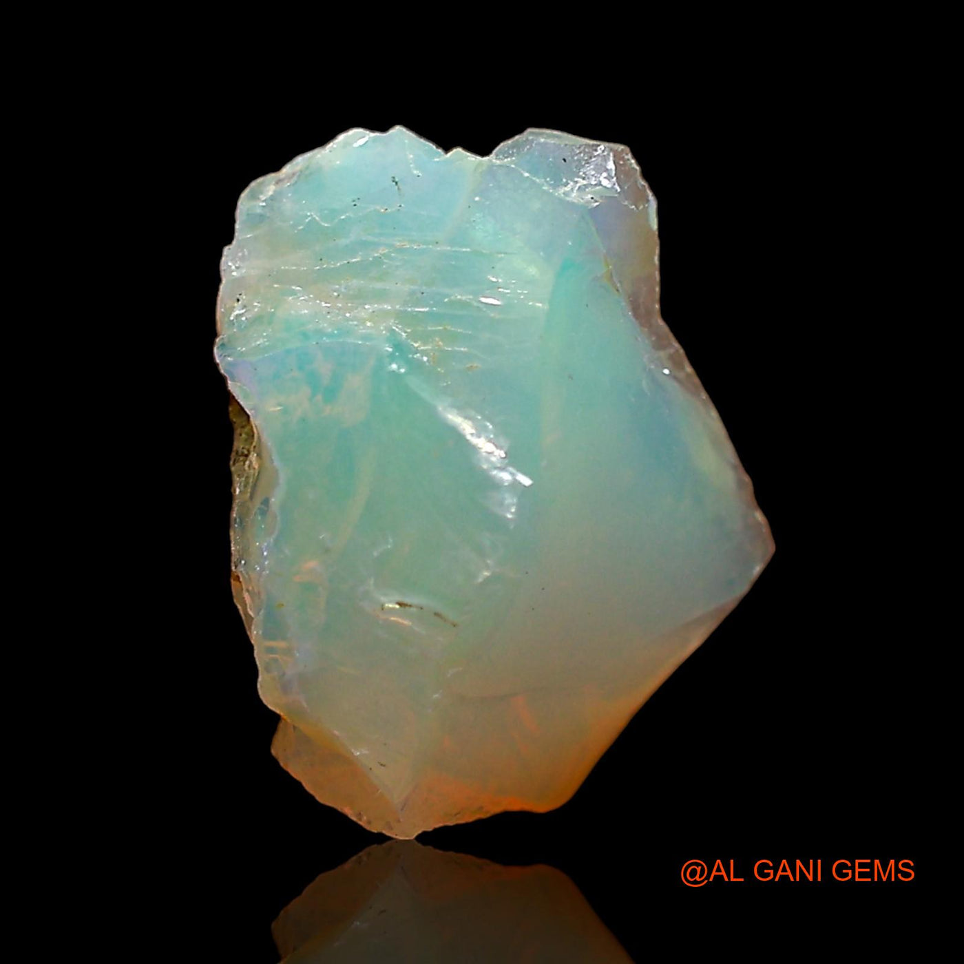 1.00 Cts Natural Ethiopian Fire Opal Loose Gemstone Fancy Rough 10x8x5 mm E-650