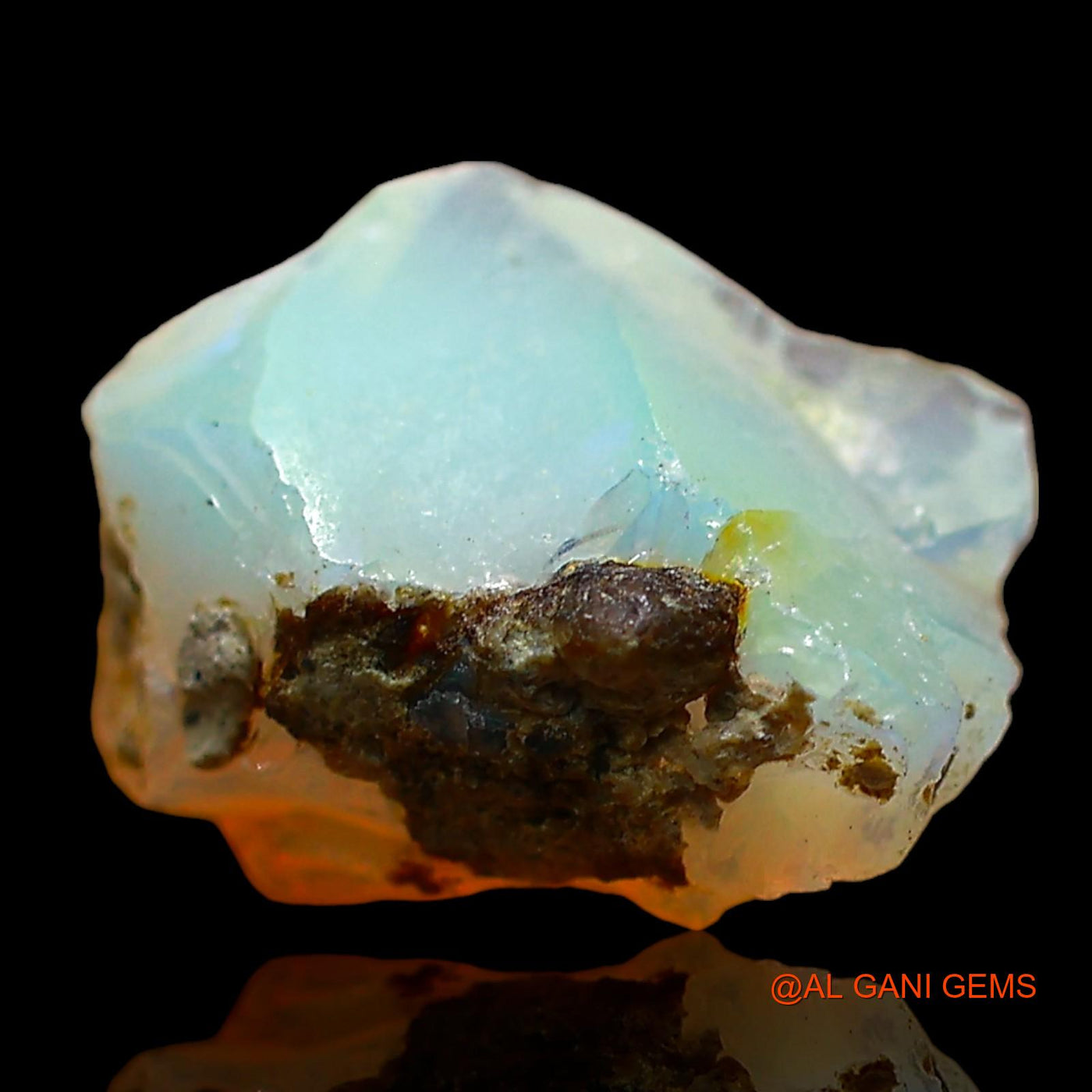 1.00 Cts Natural Ethiopian Fire Opal Loose Gemstone Fancy Rough 10x8x5 mm E-650