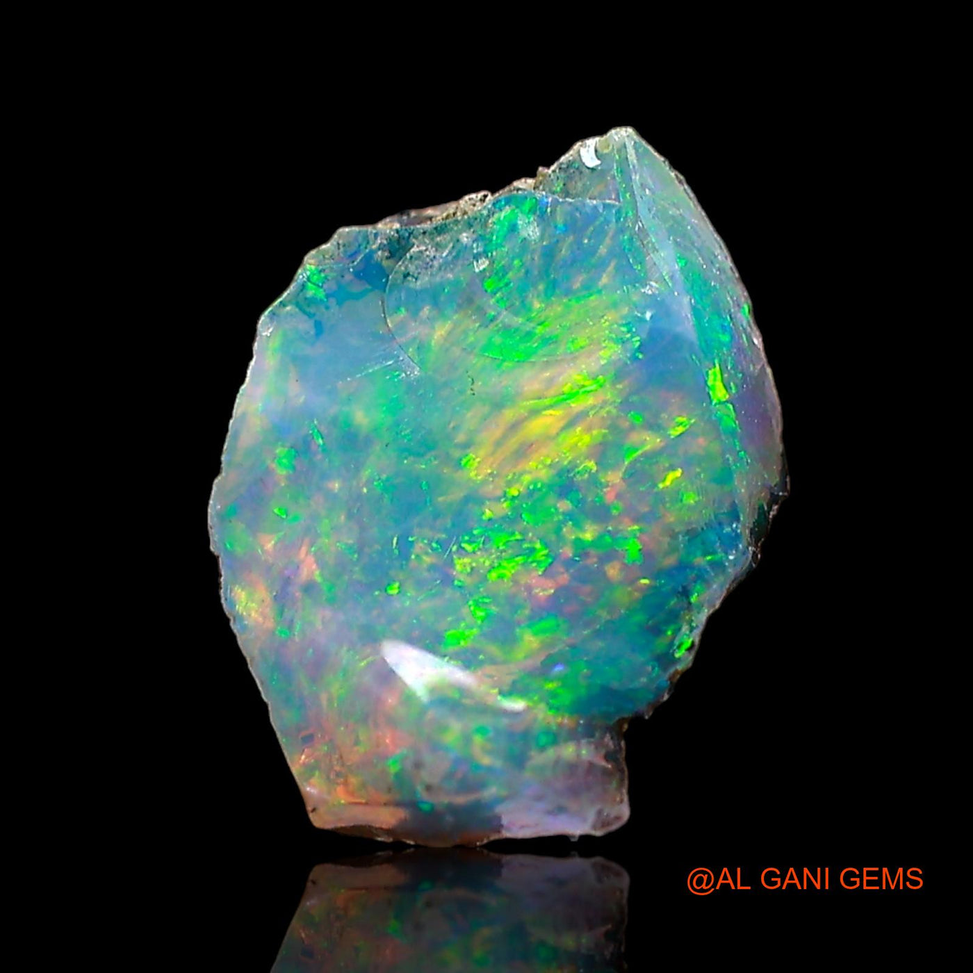 1.00 Cts Natural Ethiopian Fire Opal Fancy Rough Loose Gemstone For Jewelry 10x7x4 mm E-653