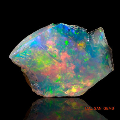 1.00 Cts Natural Ethiopian Fire Opal Fancy Rough Loose Gemstone For Jewelry 10x7x4 mm E-653