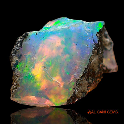 1.00 Cts Natural Ethiopian Fire Opal Fancy Rough Loose Gemstone For Jewelry 10x7x4 mm E-653