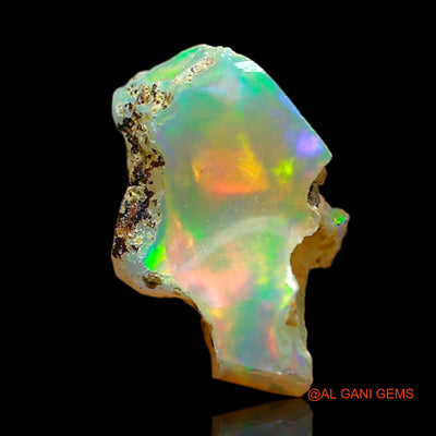 Natural Untreated Fire Opal Loose Gemstone Fancy Rough From Ethiopia 1.00 Cts 10x6x6 mm E-654