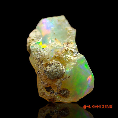 Natural Untreated Fire Opal Loose Gemstone Fancy Rough From Ethiopia 1.00 Cts 10x6x6 mm E-654