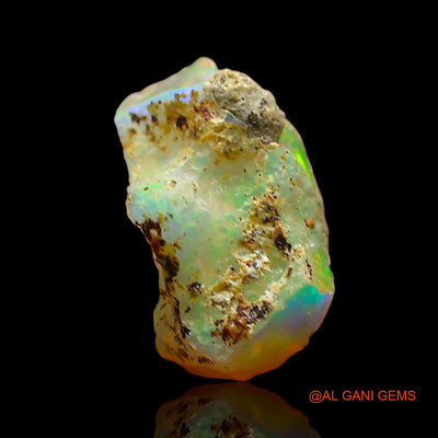 Natural Untreated Fire Opal Loose Gemstone Fancy Rough From Ethiopia 1.00 Cts 10x6x6 mm E-654