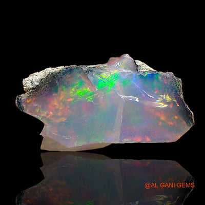 Natural Untreated Fire Opal Loose Gemstone Fancy Rough From Ethiopia 1.00 Cts 11x5x4 mm E-655