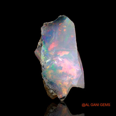 Natural Untreated Fire Opal Loose Gemstone Fancy Rough From Ethiopia 1.00 Cts 11x5x4 mm E-655