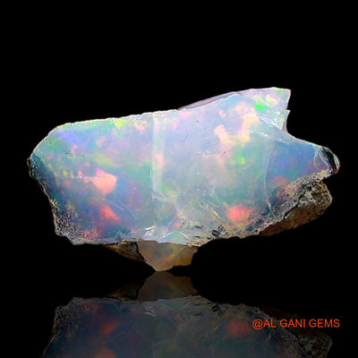 Natural Untreated Fire Opal Loose Gemstone Fancy Rough From Ethiopia 1.00 Cts 11x5x4 mm E-655