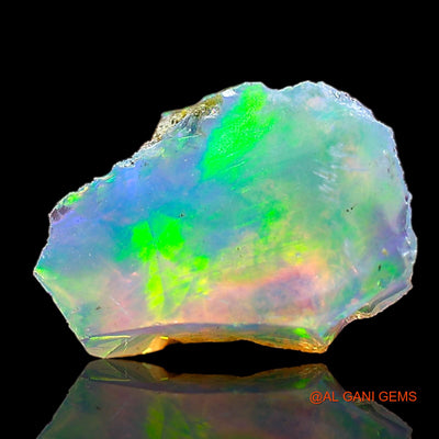 Natural Untreated Fire Opal Loose Gemstone Fancy Rough From Ethiopia 1.00 Cts 9x7x4 mm E-656