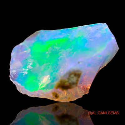 Natural Untreated Fire Opal Loose Gemstone Fancy Rough From Ethiopia 1.00 Cts 9x7x4 mm E-656