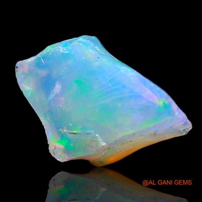 Natural Untreated Fire Opal Loose Gemstone Fancy Rough From Ethiopia 1.00 Cts 10x7x5 mm E-657