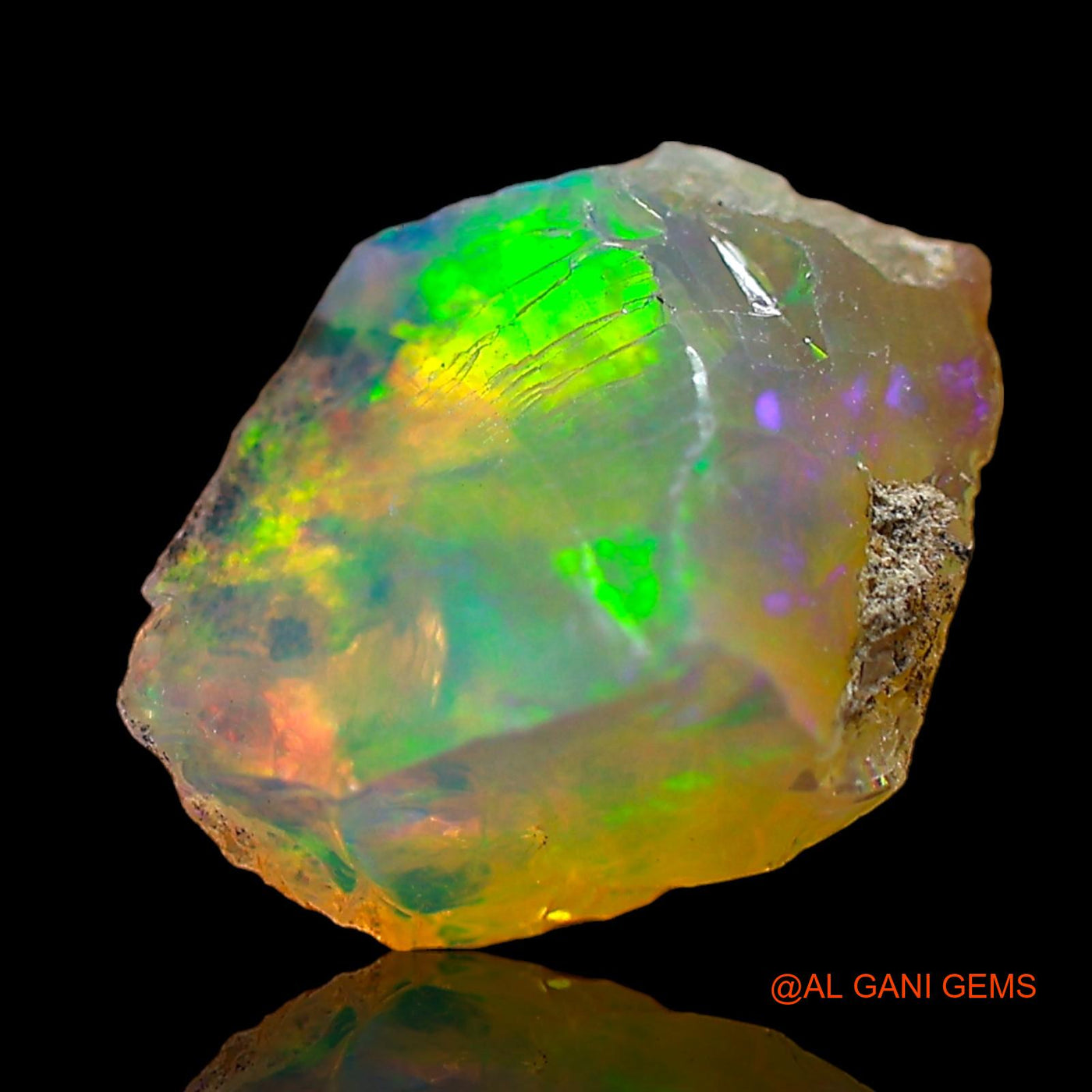 1.00 Cts Natural Ethiopian Fire Opal Fancy Rough Loose Gemstone For Jewelry 9x7x4 mm E-658