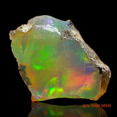 1.00 Cts Natural Ethiopian Fire Opal Fancy Rough Loose Gemstone For Jewelry 9x7x4 mm E-658