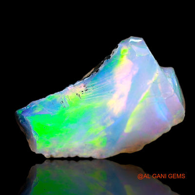 Natural Fire Opal Gemstone 1.00 Cts Loose Fancy Rough From Ethiopia 10x6x4 mm E-659