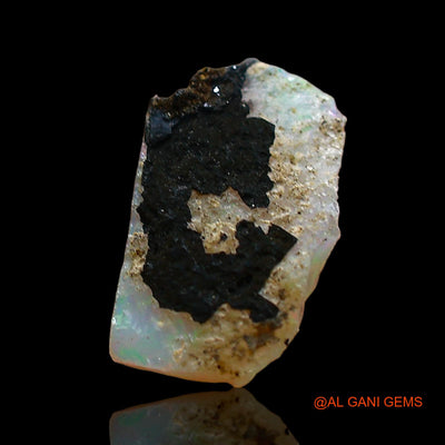 Natural Fire Opal Gemstone 1.00 Cts Loose Fancy Rough From Ethiopia 10x6x4 mm E-659