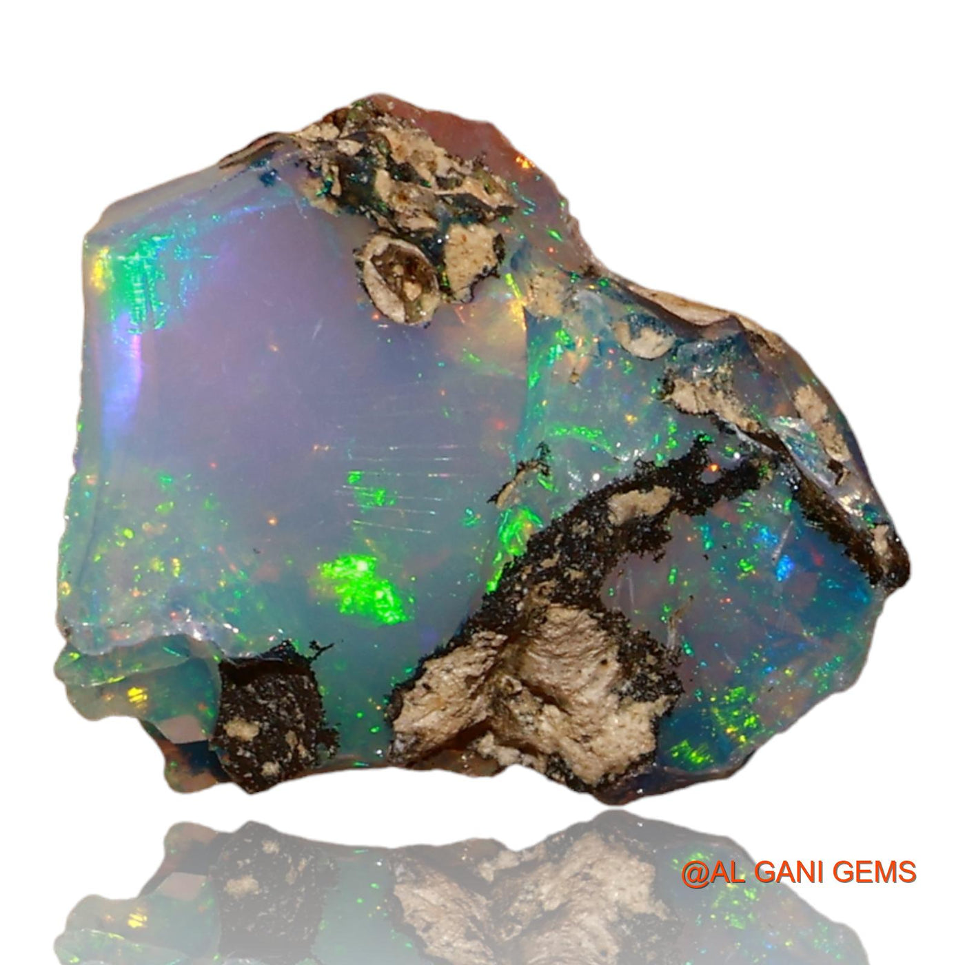 4.00 Cts Unheated Ethiopian Fire Opal Loose Gemstone Fancy Rough Natural 14x11x7 mm E-65