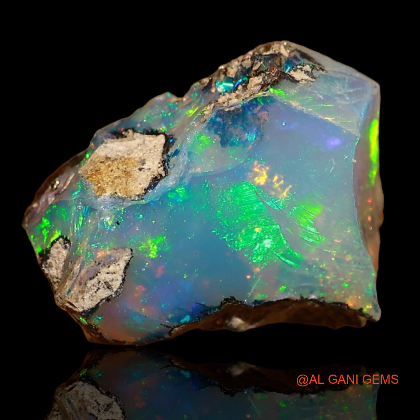 4.00 Cts Unheated Ethiopian Fire Opal Loose Gemstone Fancy Rough Natural 14x11x7 mm E-65