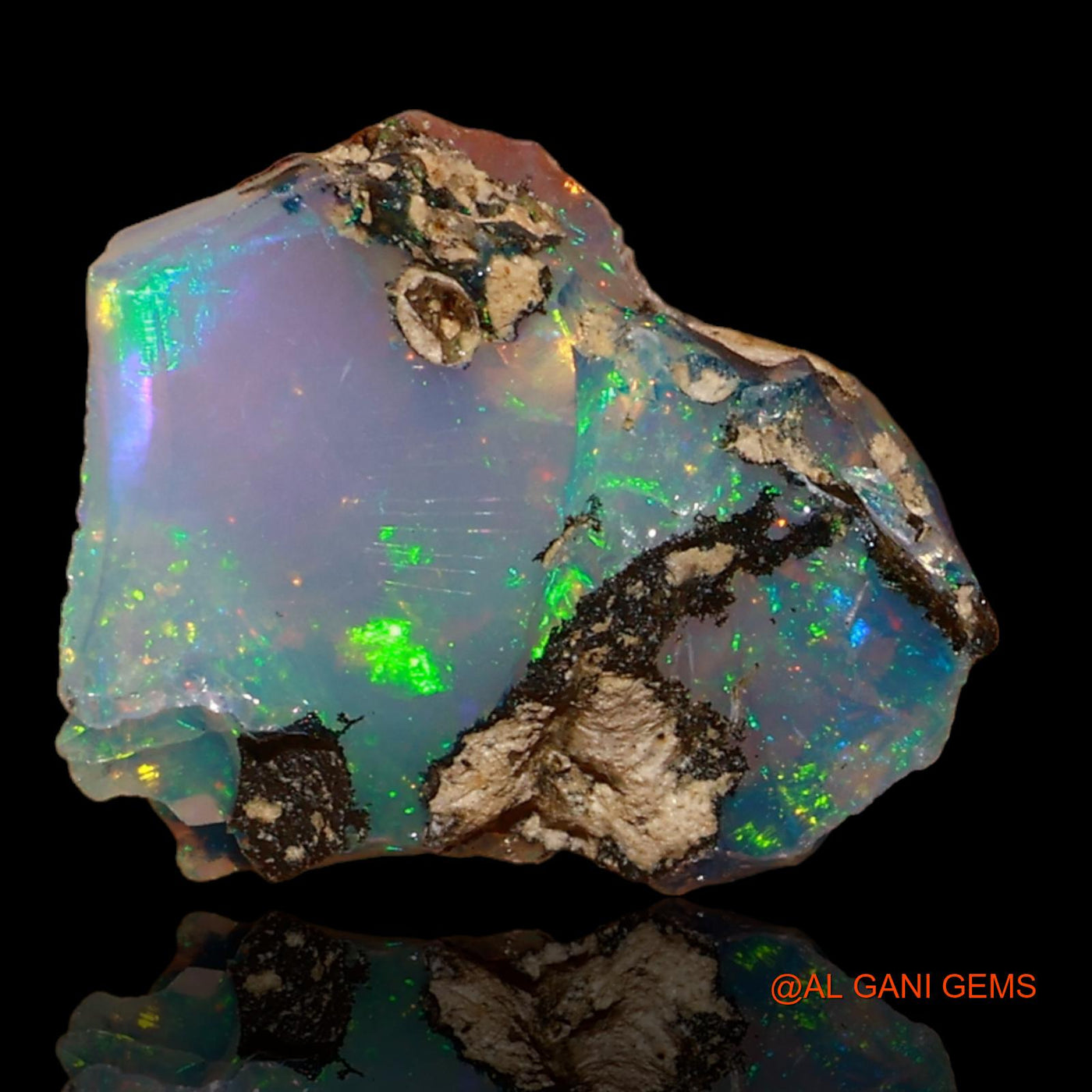 4.00 Cts Unheated Ethiopian Fire Opal Loose Gemstone Fancy Rough Natural 14x11x7 mm E-65
