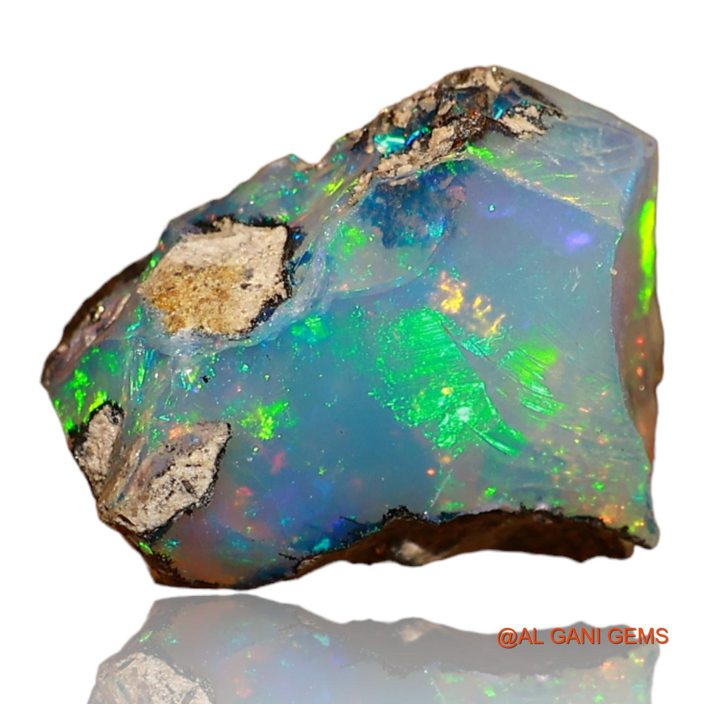 4.00 Cts Unheated Ethiopian Fire Opal Loose Gemstone Fancy Rough Natural 14x11x7 mm E-65