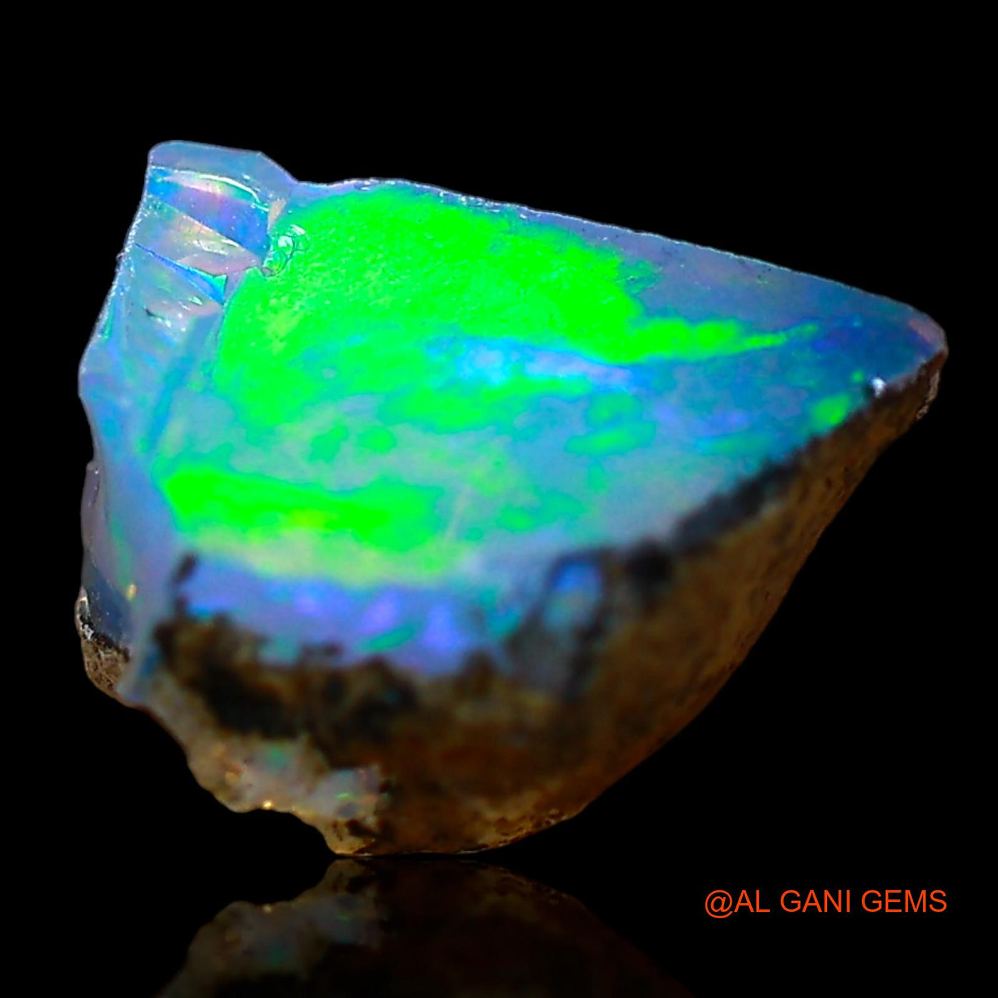1.00 Cts Natural Ethiopian Fire Opal Fancy Rough Loose Gemstone For Jewelry 11x6x6 mm E-660