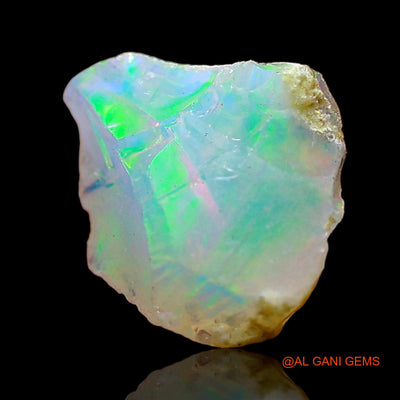 1.00 Cts Unheated Ethiopian Fire Opal Loose Gemstone Fancy Rough Natural 8x7x6 mm E-661