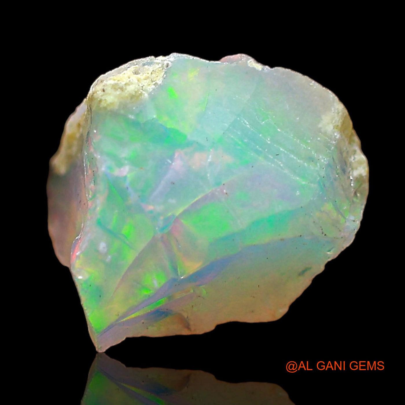 1.00 Cts Unheated Ethiopian Fire Opal Loose Gemstone Fancy Rough Natural 8x7x6 mm E-661